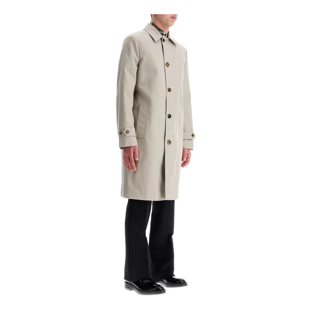 Burberry Klassieke Katoenmix Autojas Gray Heren
