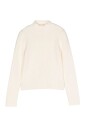 pull-creme-a-cotes-avec-broderie-logo