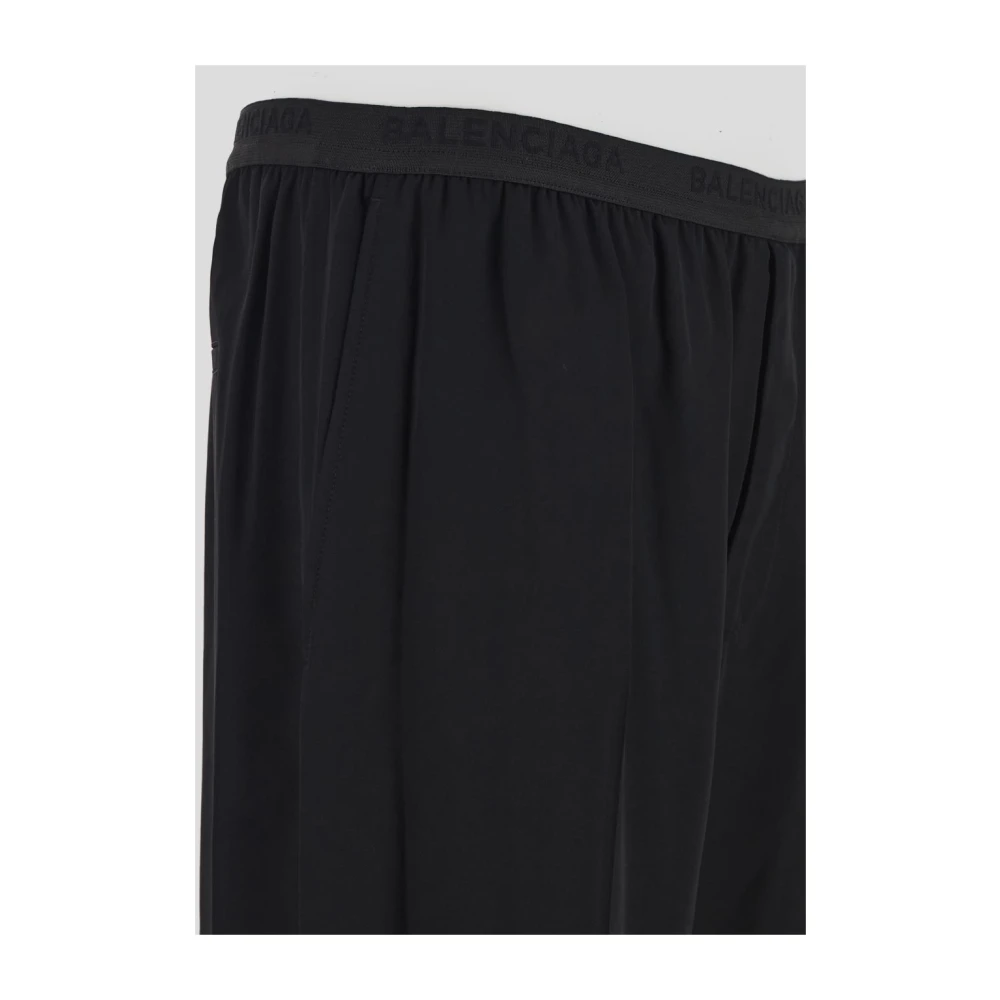 Balenciaga Stijlvolle Broek met Tailleband Black Heren