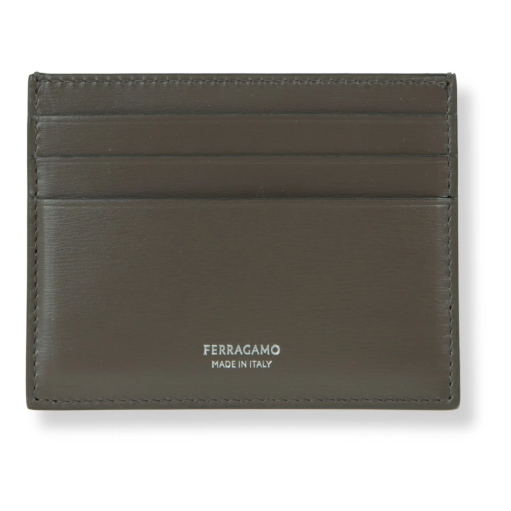 Ferragamo Men's Brown Gancini Wallet - Wallets & Cardholders - One Size - Accessories