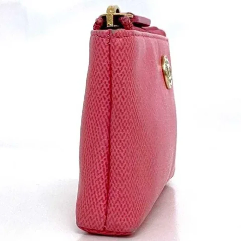 Chanel Vintage Pre-owned Leather home-office Pink Dames