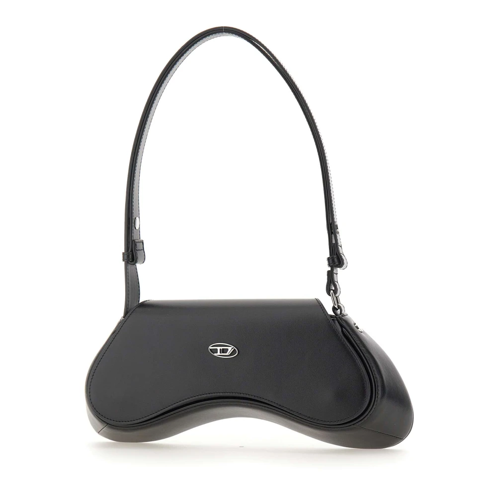 Diesel Women's Black Shoulder Bags, One Size, Play Crossbody