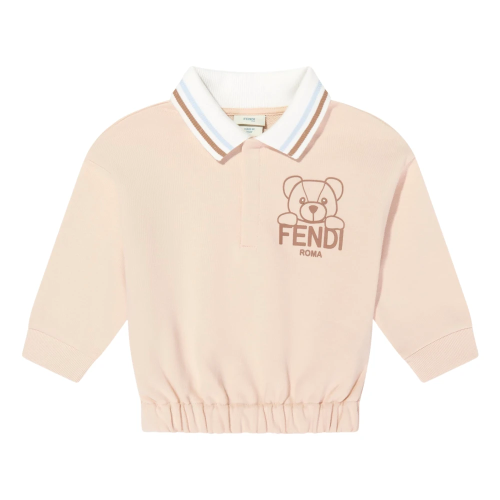 Fendi Boys Beige Bear Logo Sweatshirt - Kids Sweatshirts - 3 Y - Kids
