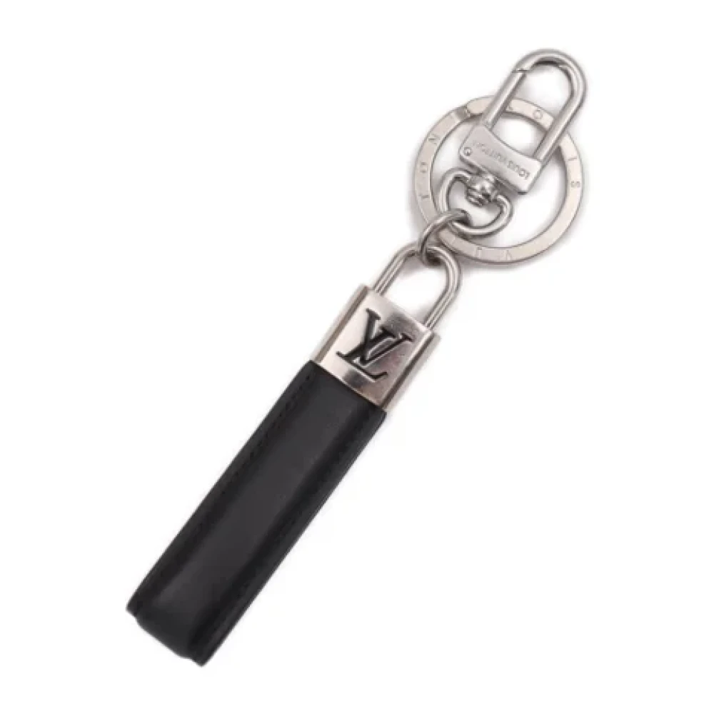 Louis Vuitton Vintage Pre-owned Leather key-holders Black Dames