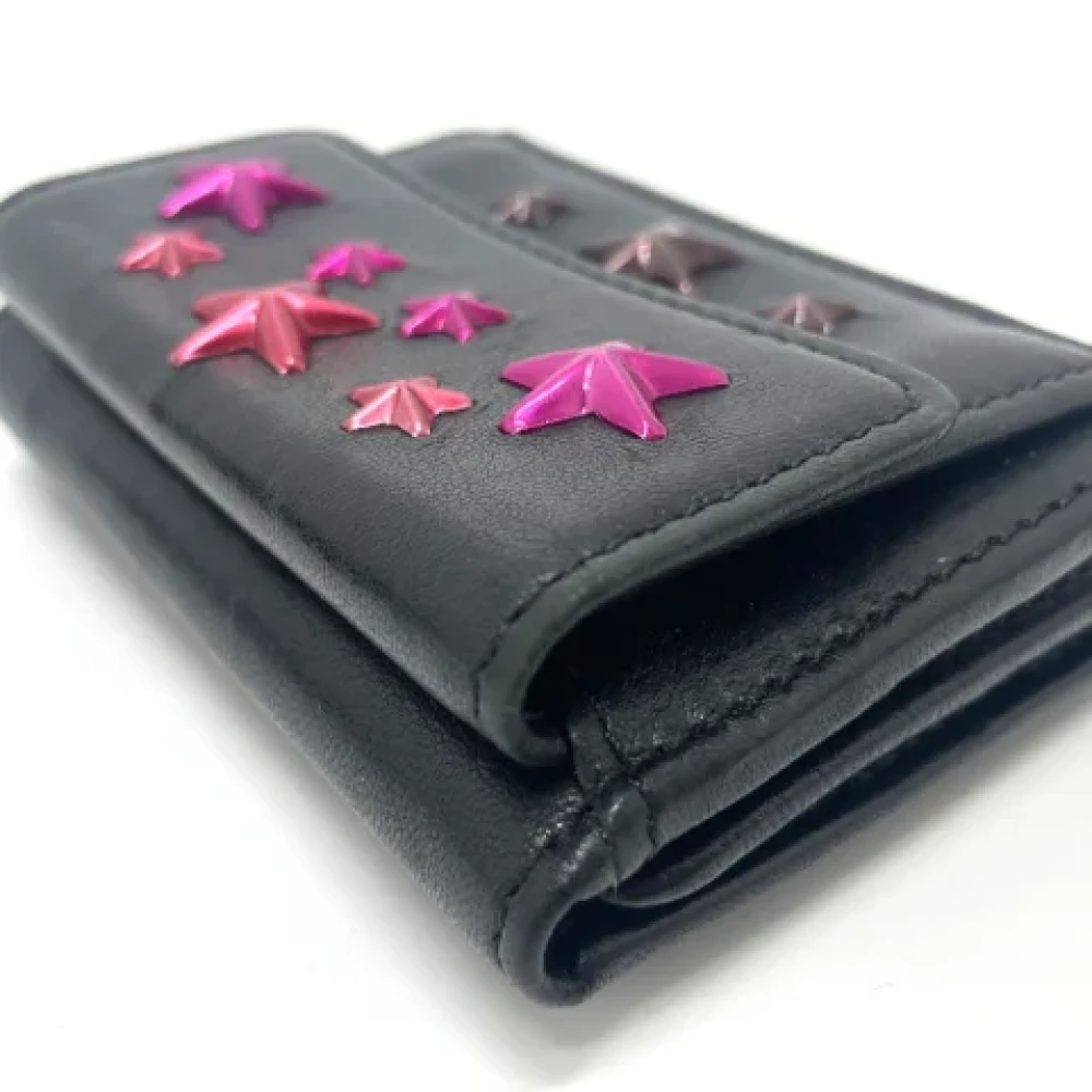 Jimmy Choo Pre-owned Leather wallets Black Dames
