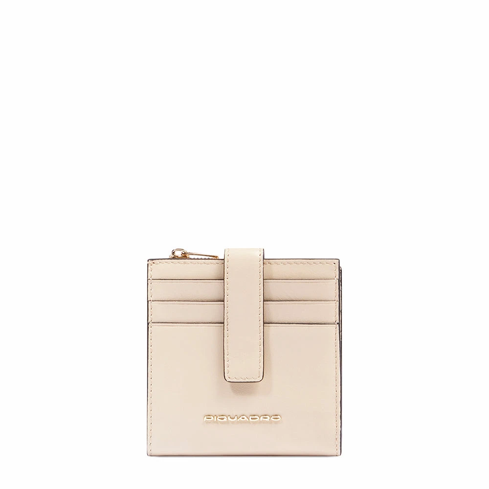 Piquadro Damen Beige W140 Card Holder