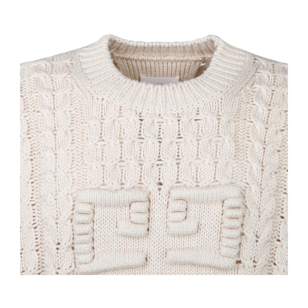 Givenchy 4G Woven Knit Sweater White Heren