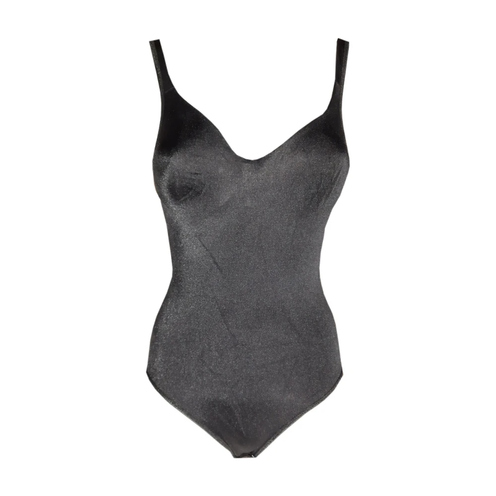 Lisanza Zwarte Bodycon Bodysuit Black Dames