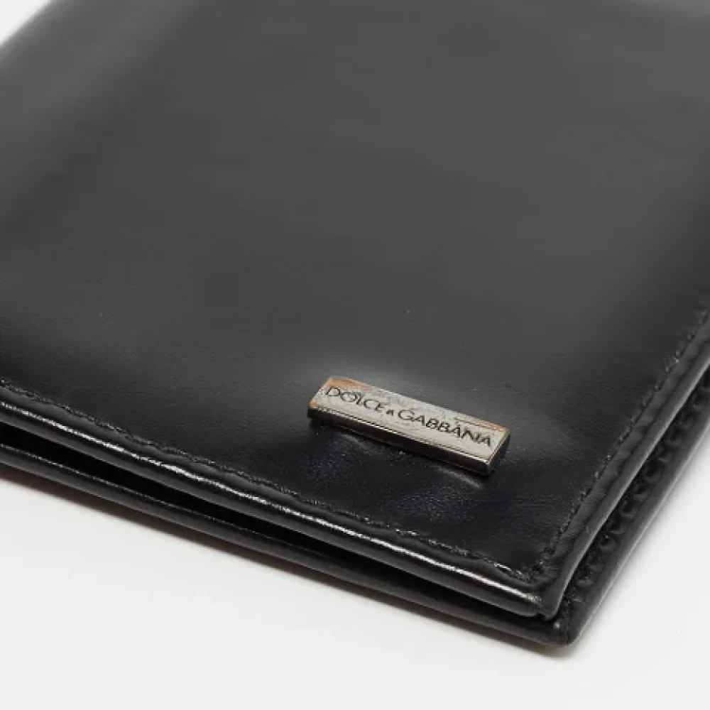 Dolce & Gabbana Pre-owned Leather wallets Black Heren