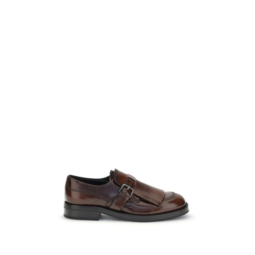 Church's , Loafers, Female, Brown, 3 Uk, Fringed Lace-Up Shoes With Block Heel - Image 3
