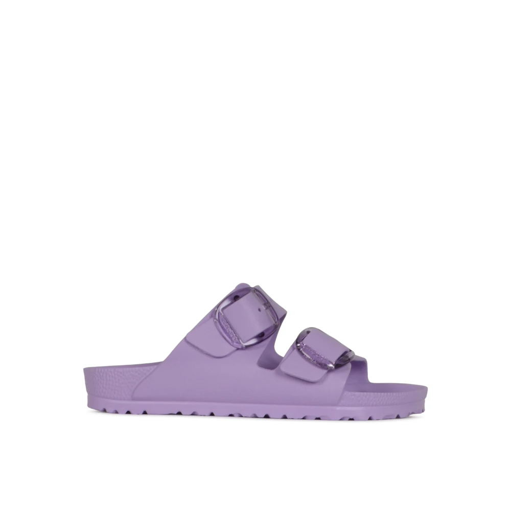 Birkenstock Women's Purple Sliders, 6 Uk, Arizona Big Buckle Eva Narrow Fit