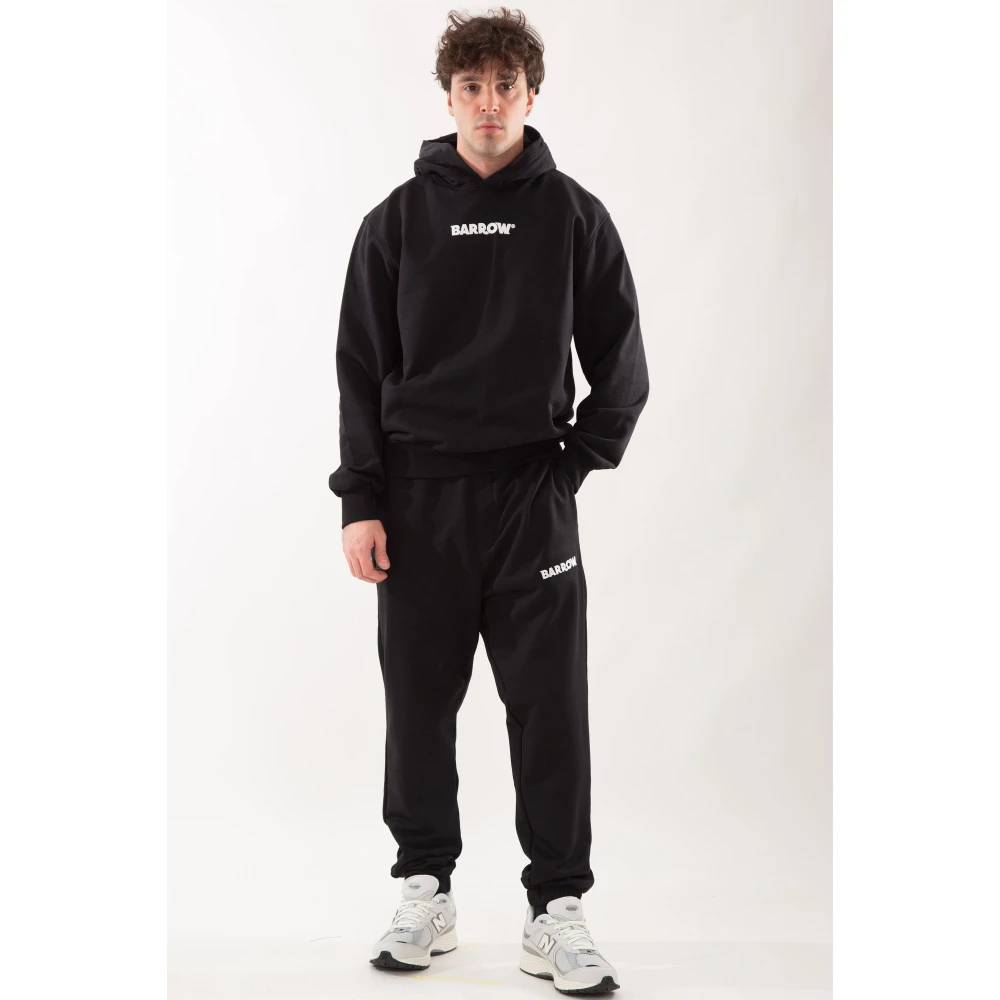 Barrow Achterlogo hoodie klassieke stijl Black Heren
