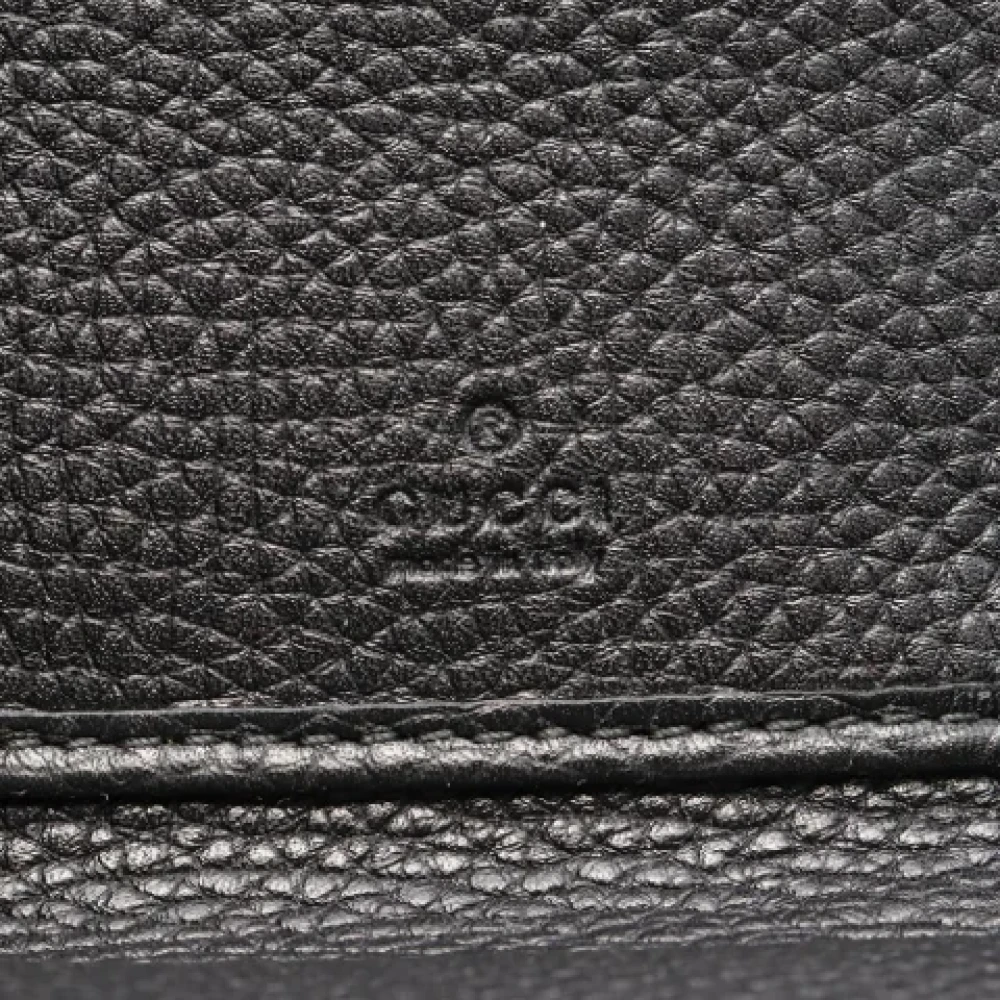 Gucci Vintage Pre-owned Leather wallets Black Dames