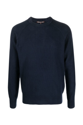 pull-bleu-en-coton-col-rond