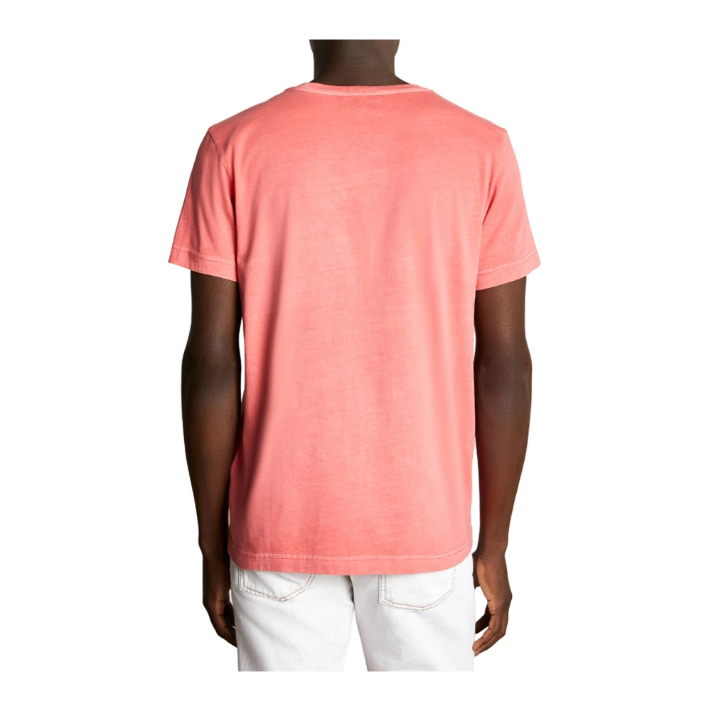 Fay Rode T-shirts en Polos Red Heren