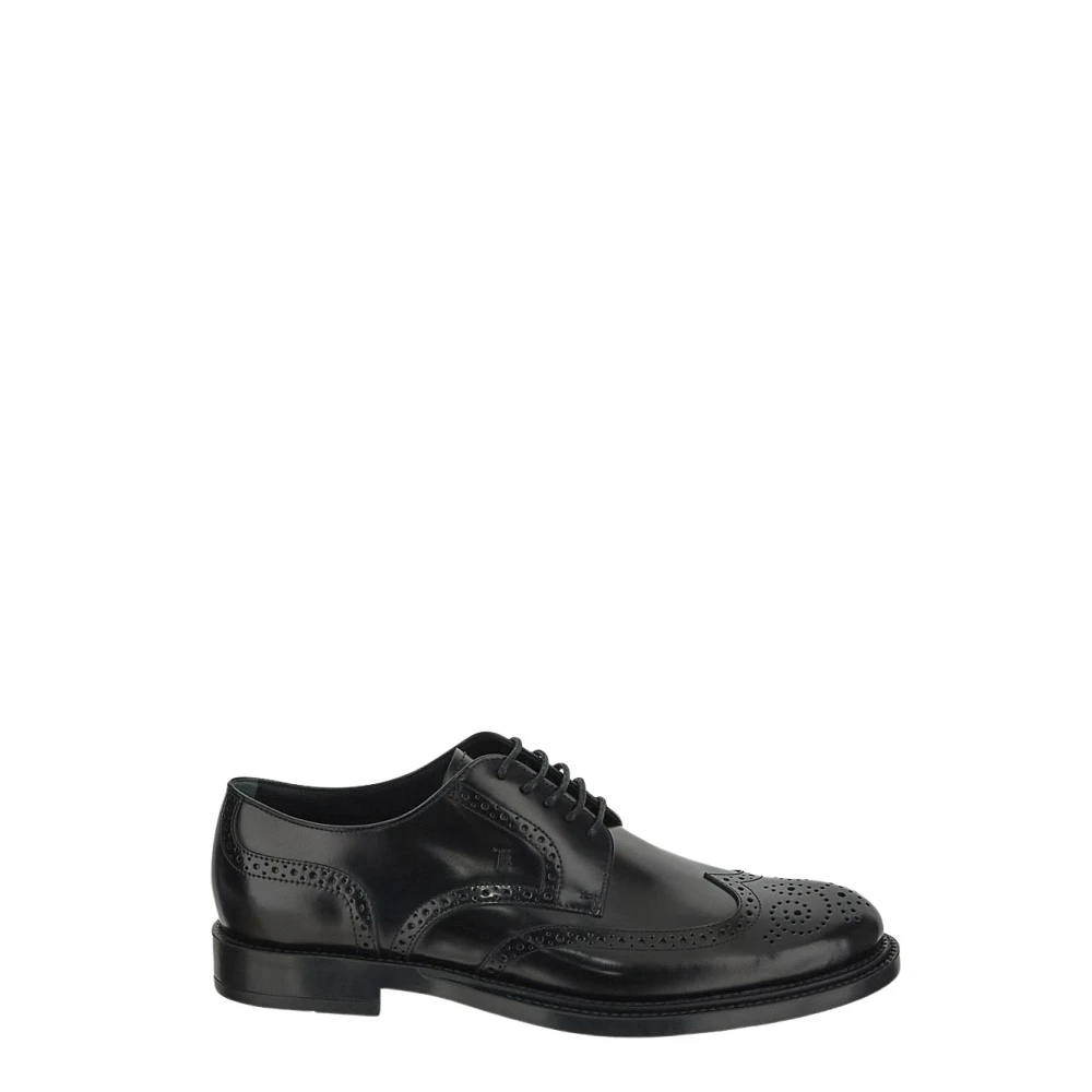 TOD'S Leren Derby Schoen Black Heren