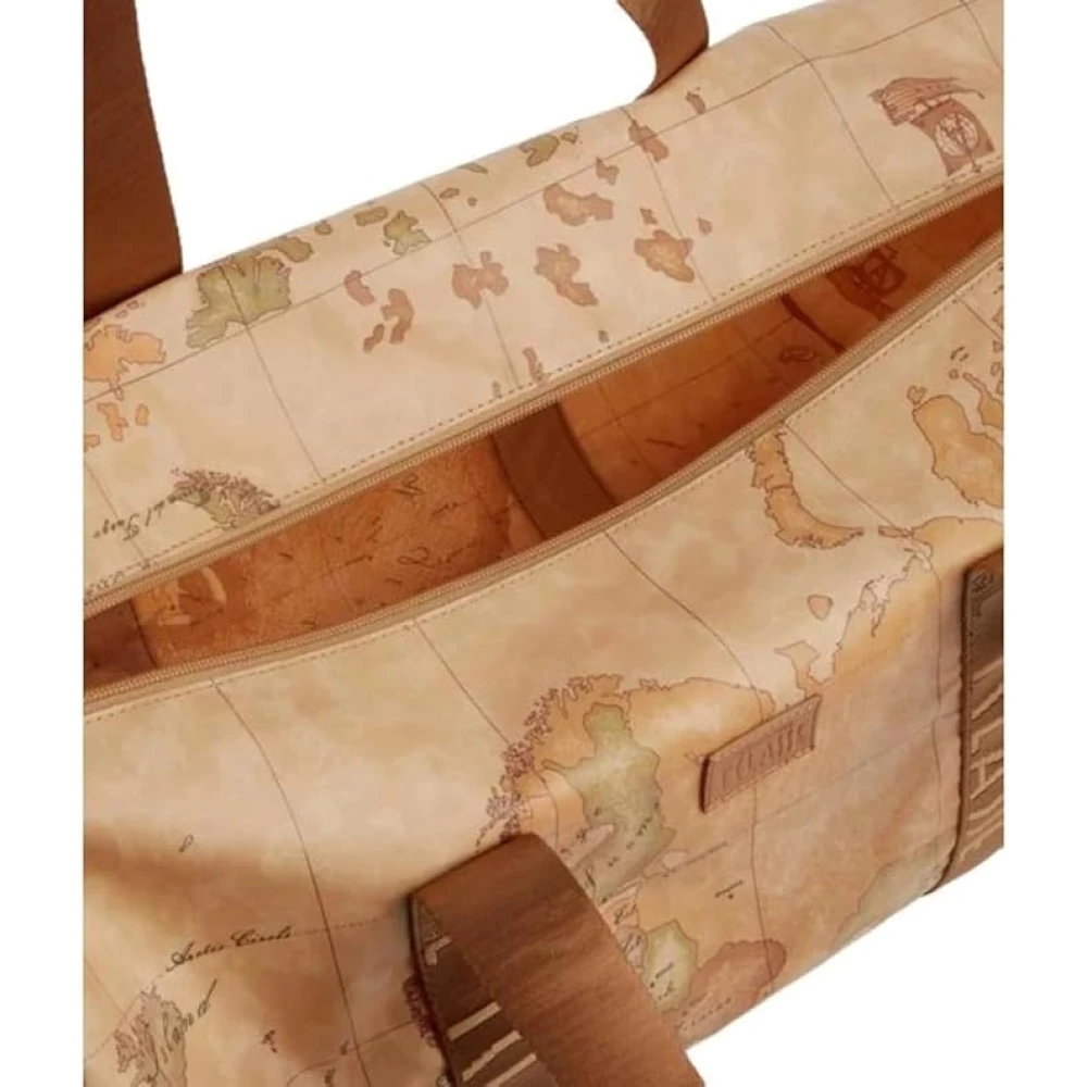 Alviero Martini 1a Classe Stijlvolle Geo Classic Reistas Beige Dames