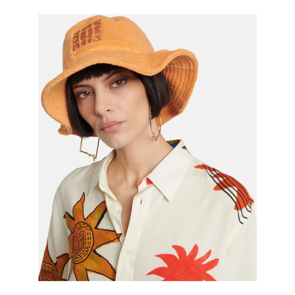 Jacquemus Logo Emmerhoed Licht Oranje Katoen Orange Dames