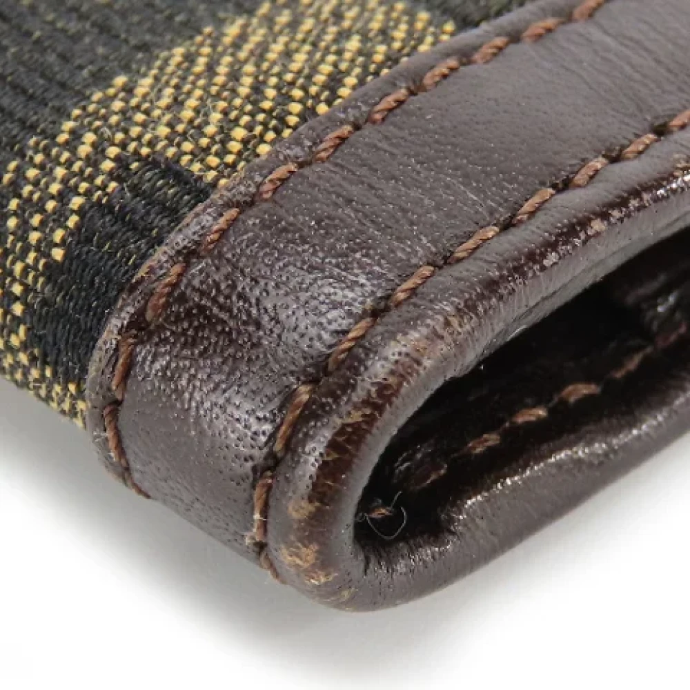 Fendi Vintage Pre-owned Canvas wallets Brown Dames