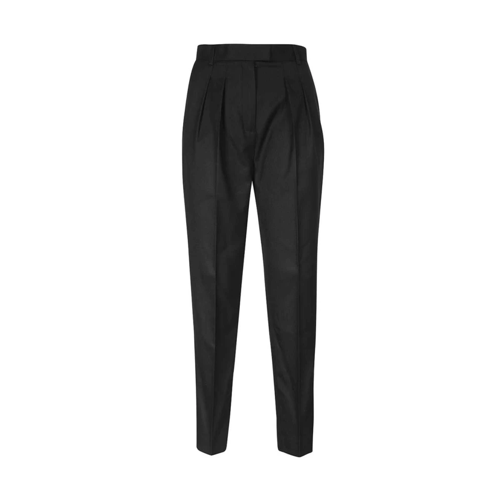 Karl Lagerfeld Wijde Geplooide Broek Black Dames