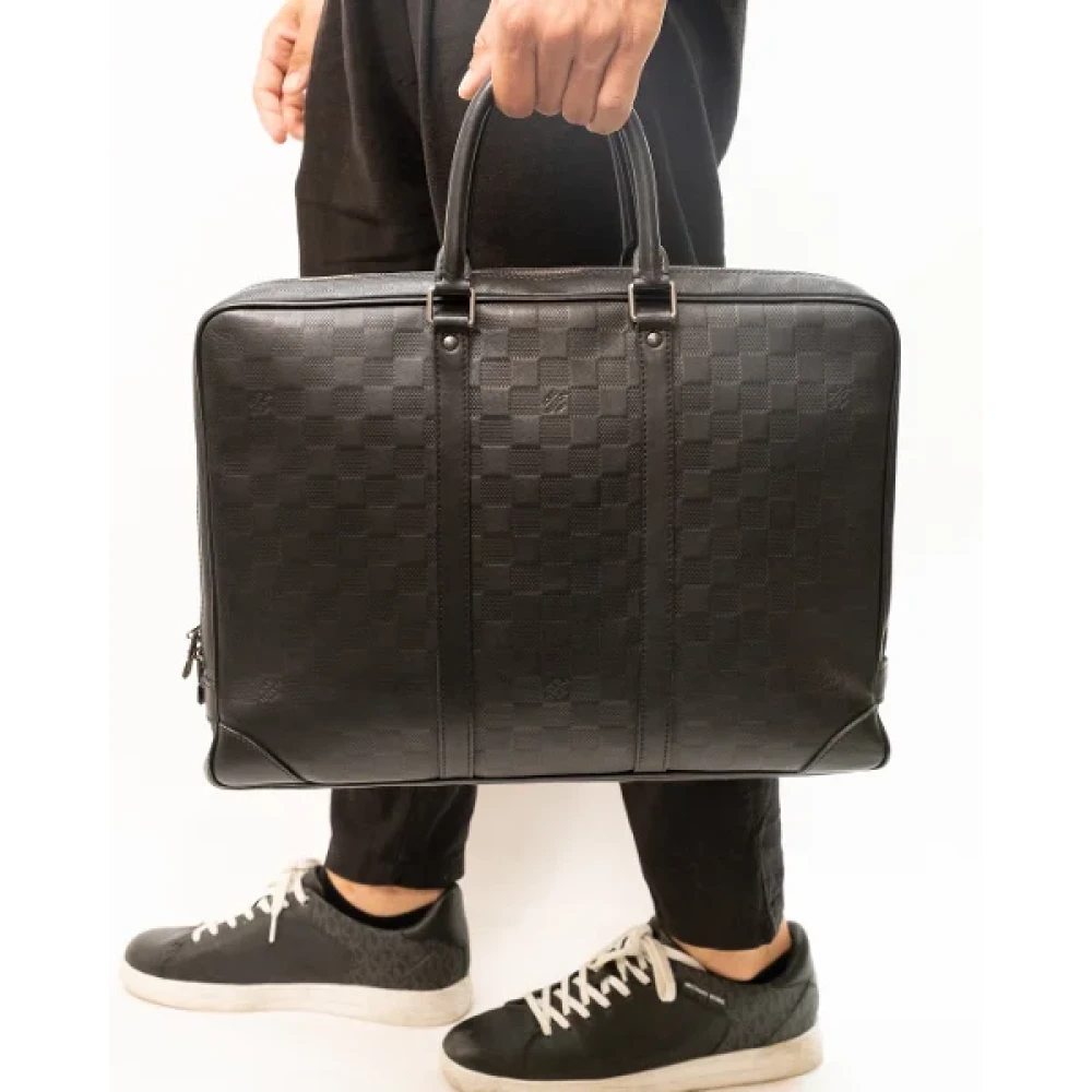 Louis Vuitton Vintage Pre-owned Fabric handbags Black Dames