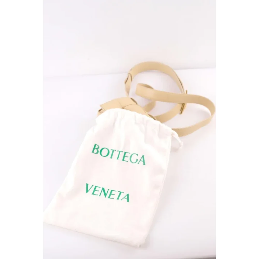 Bottega Veneta Vintage Pre-owned Leather shoulder-bags Beige Dames