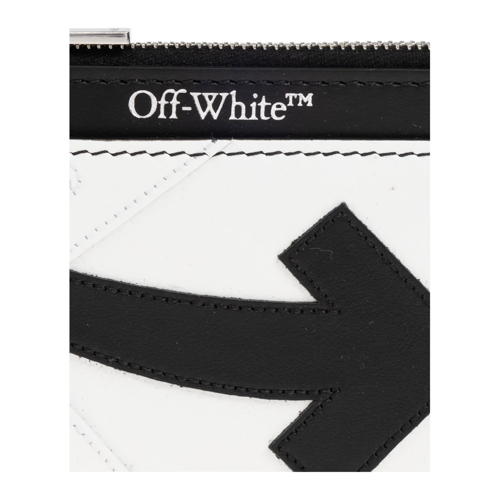 Off White Portemonnee met logo White Heren