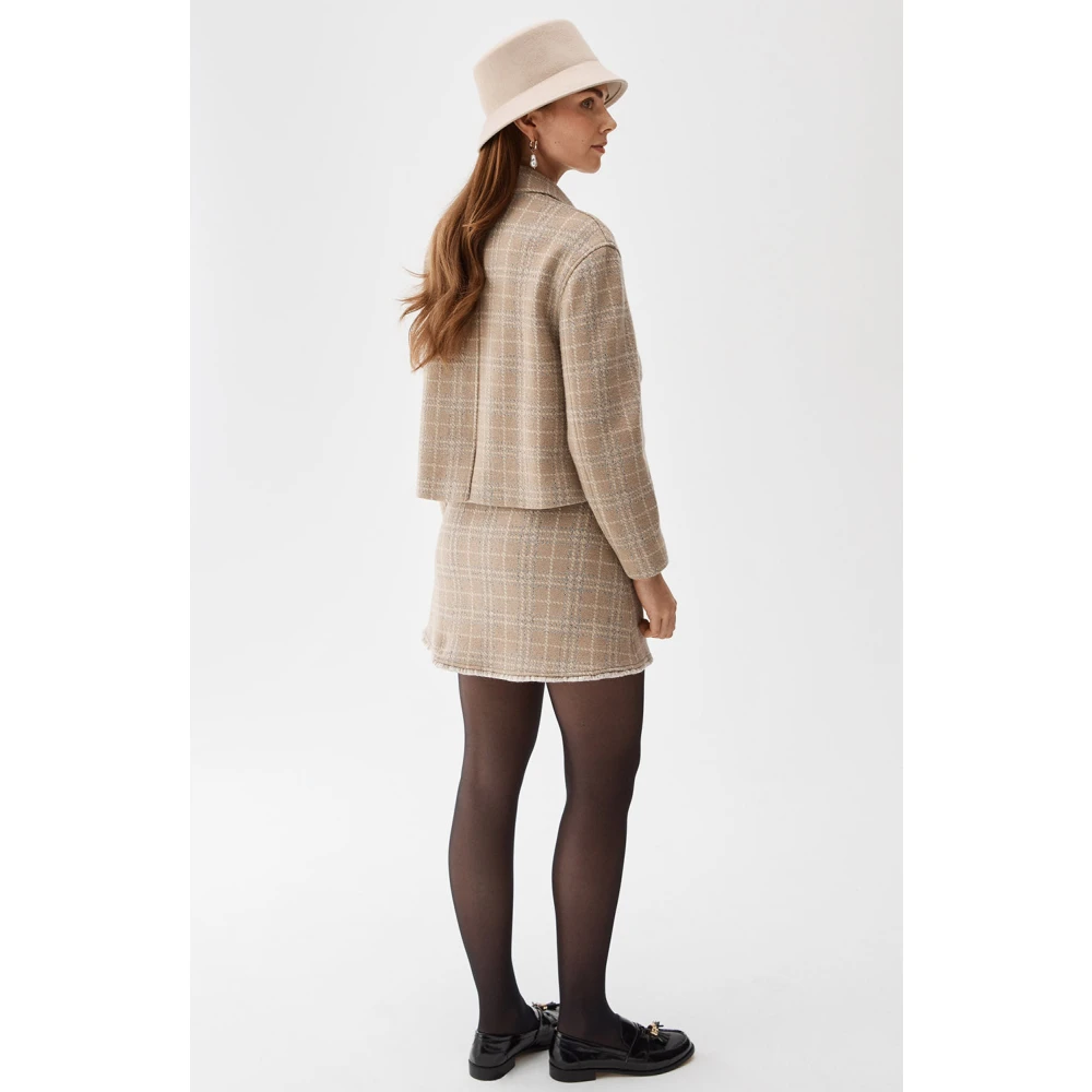 Busnel Becky Jas Toffee Check Beige Dames