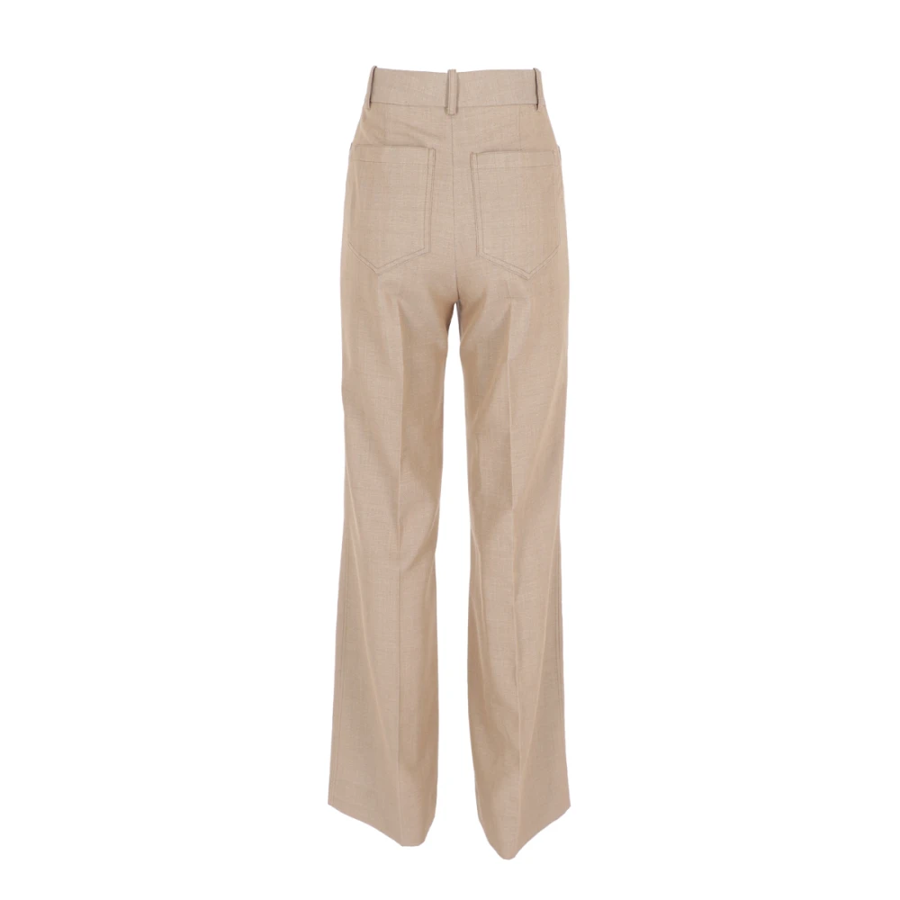 Victoria Beckham Elegante Alina Trouser voor vrouwen Brown Dames