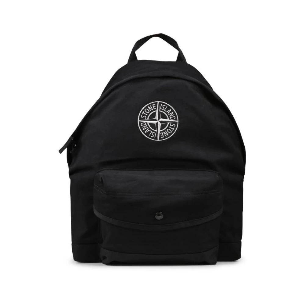 Stone Island Zwarte tassen voor stijlvolle outfits Black Heren