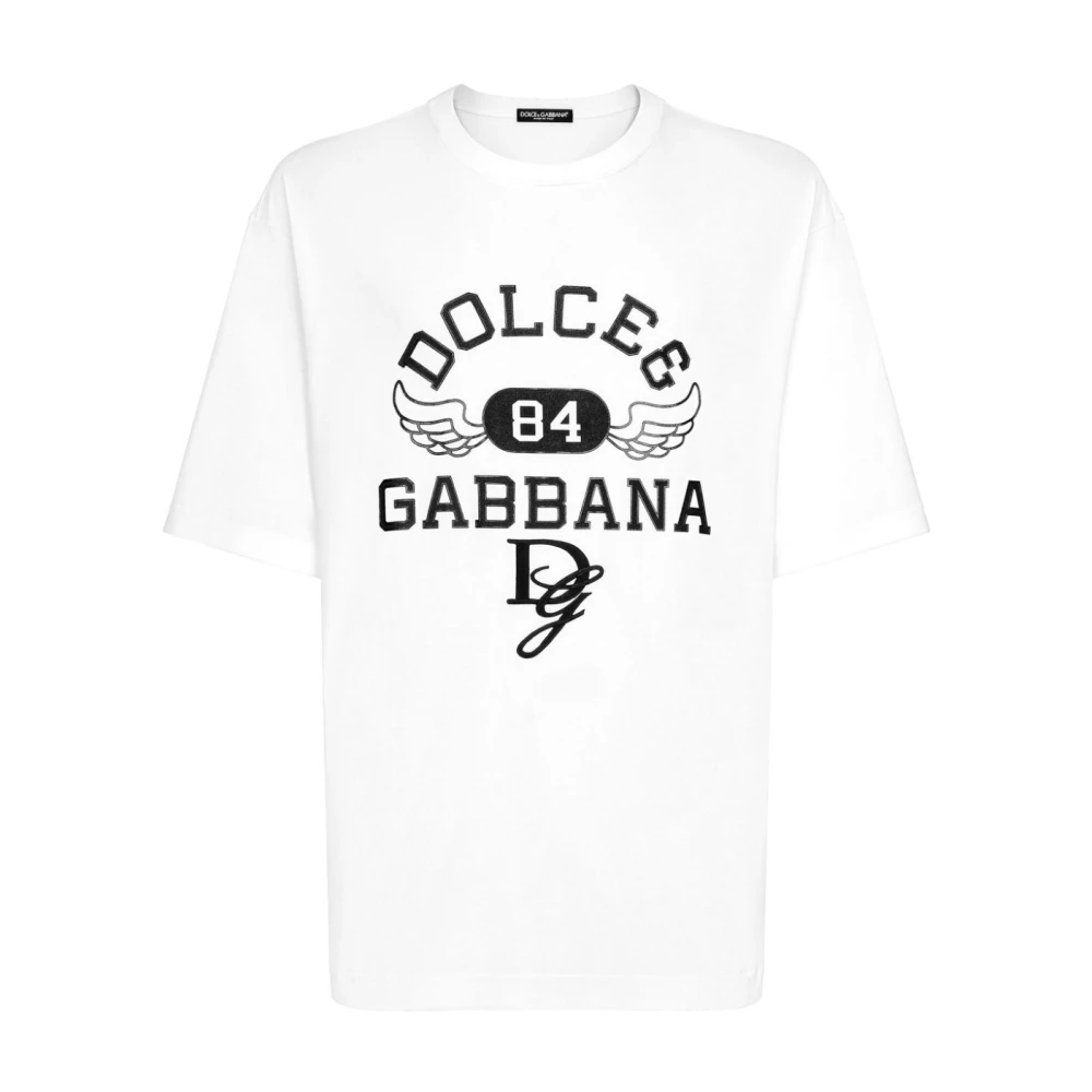 Dolce & Gabbana Witte T-shirts en Polos White Heren