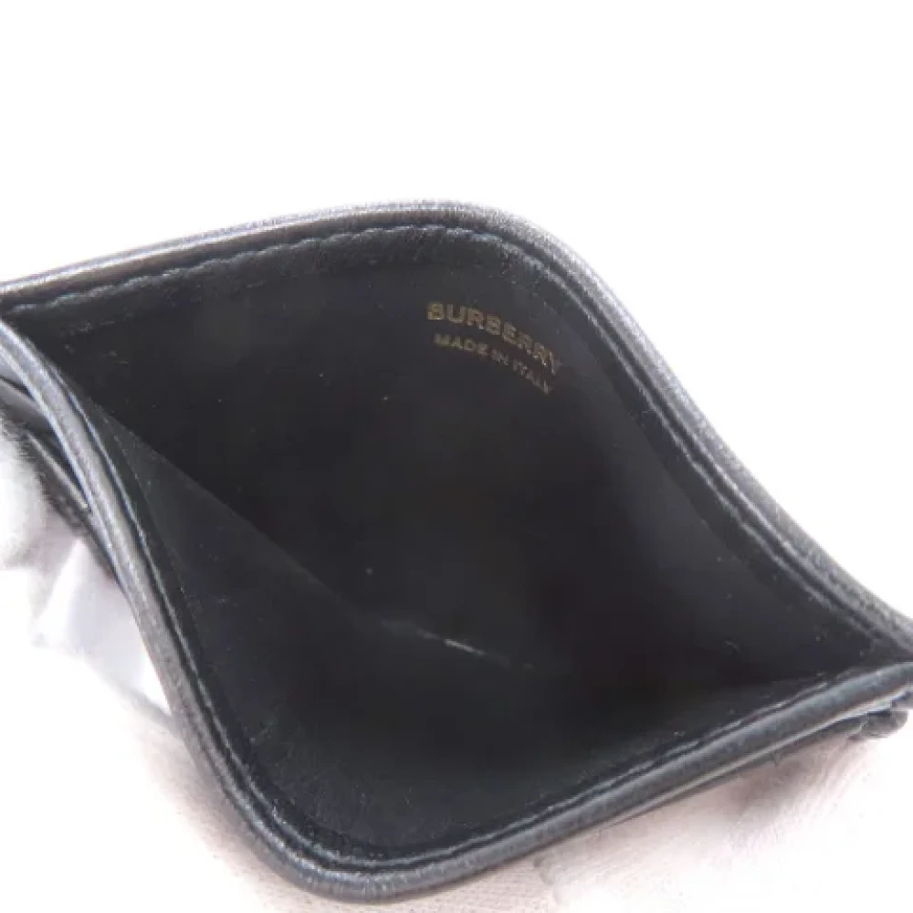 Burberry Vintage Pre-owned Leather wallets Black Dames