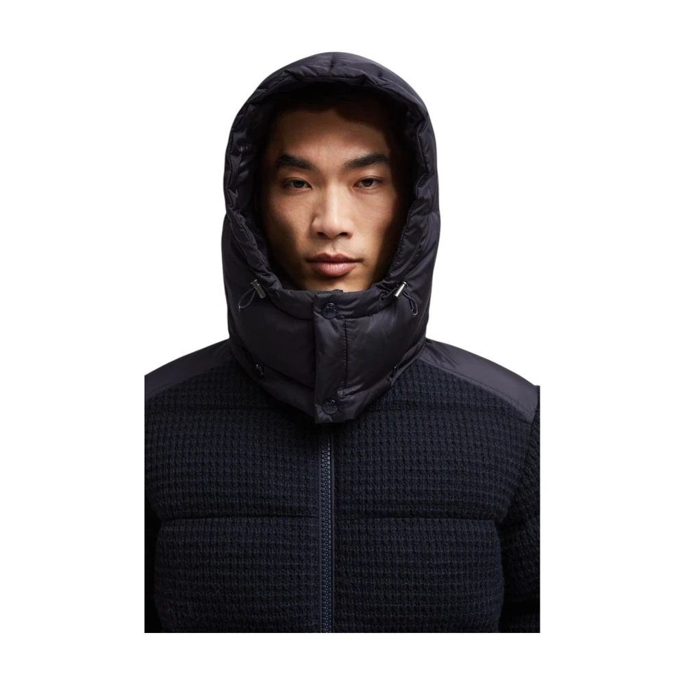 Moncler Korte donsjas marineblauw Blue Heren