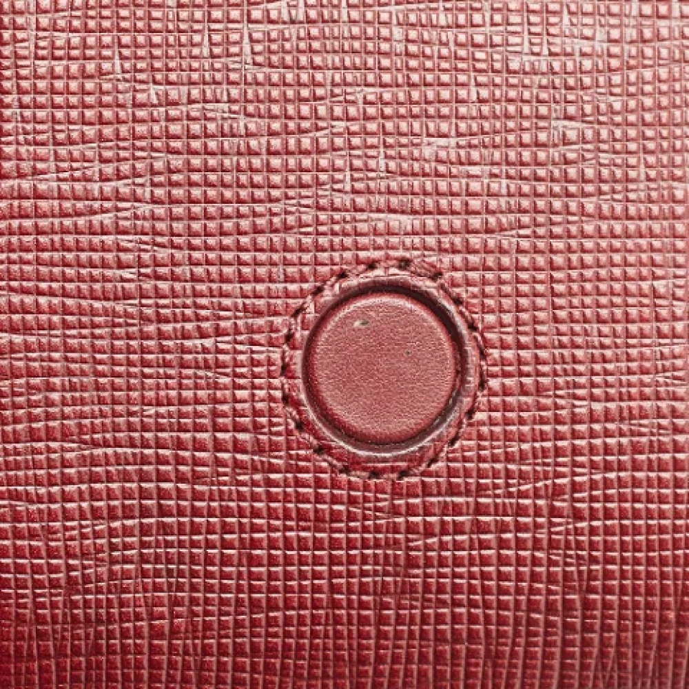 Burberry Vintage Pre-owned Leather shoulder-bags Red Dames