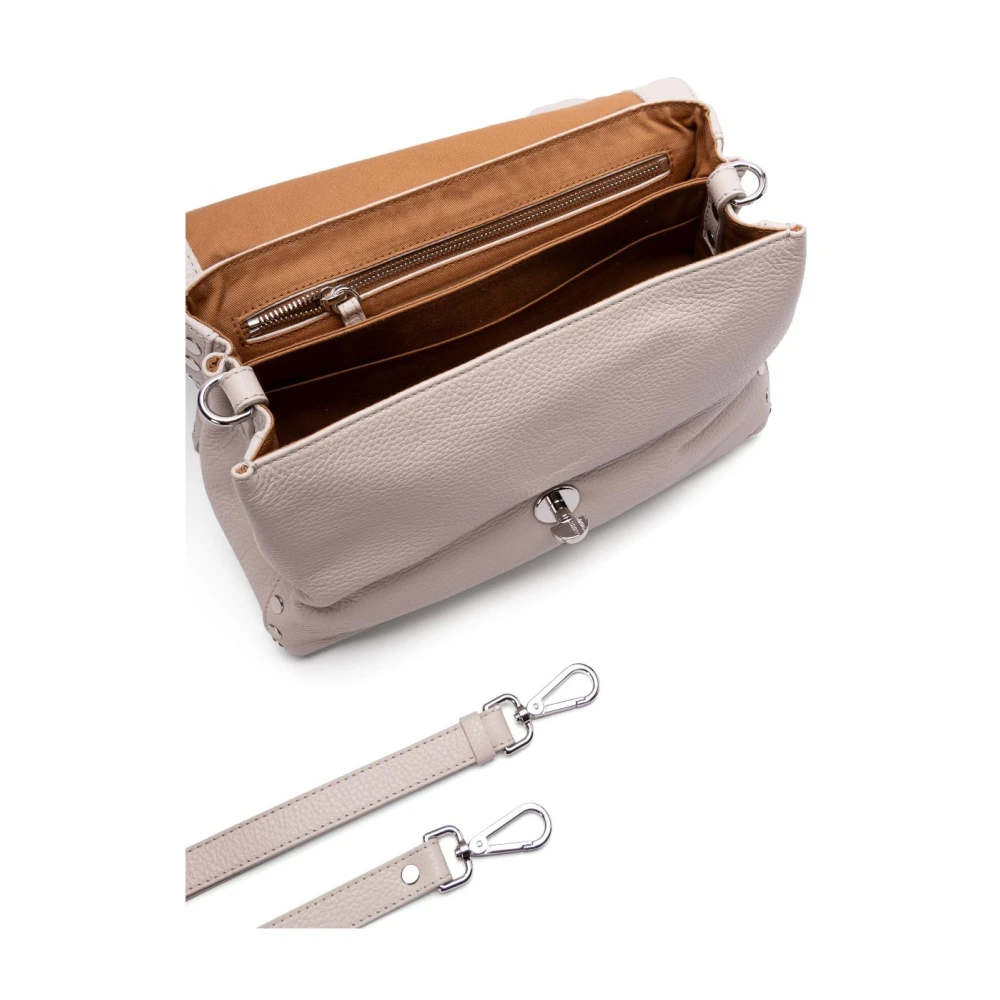 Zanellato Witte Leren Handtas Elegantie White Dames