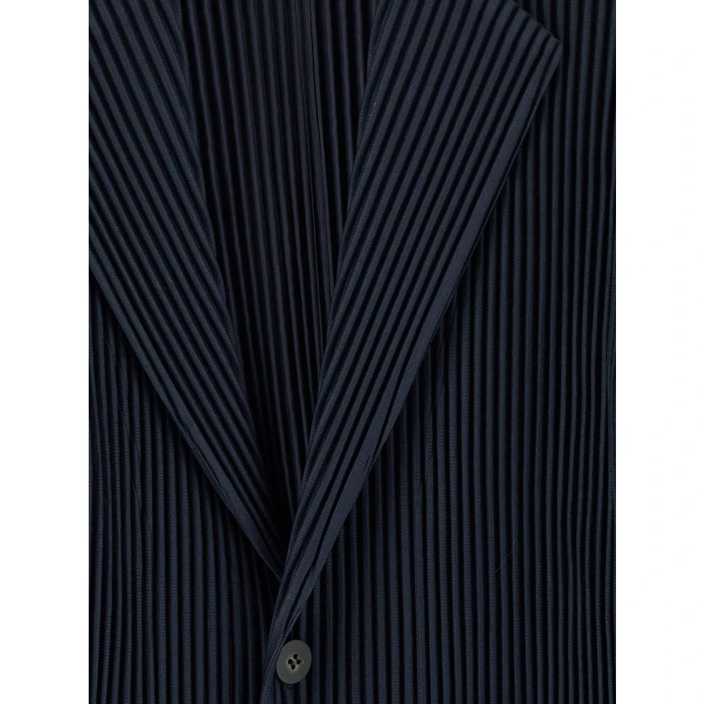 Issey Miyake Stijlvolle Herenjas Kleding Blue Heren