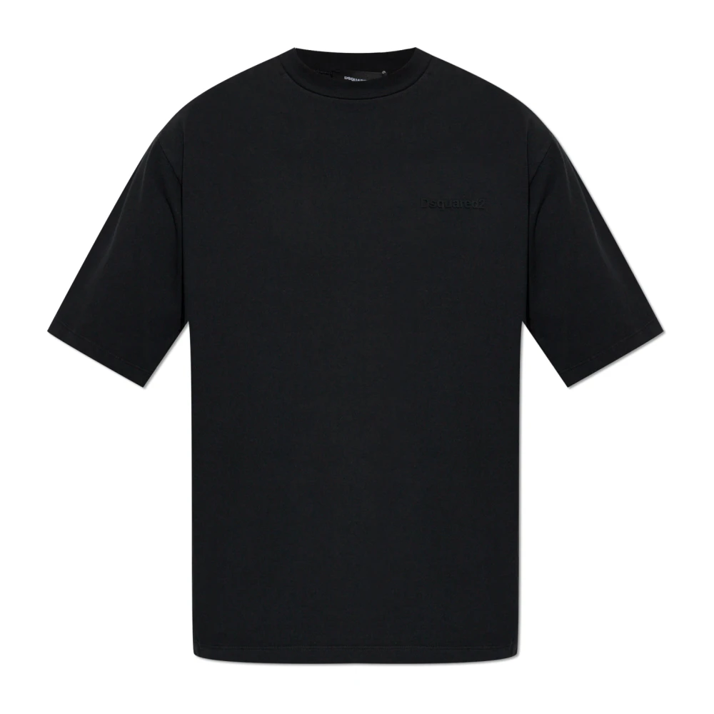 Dsquared2 Men's Black T-Shirt With Logo - T-Shirts - S - Tops