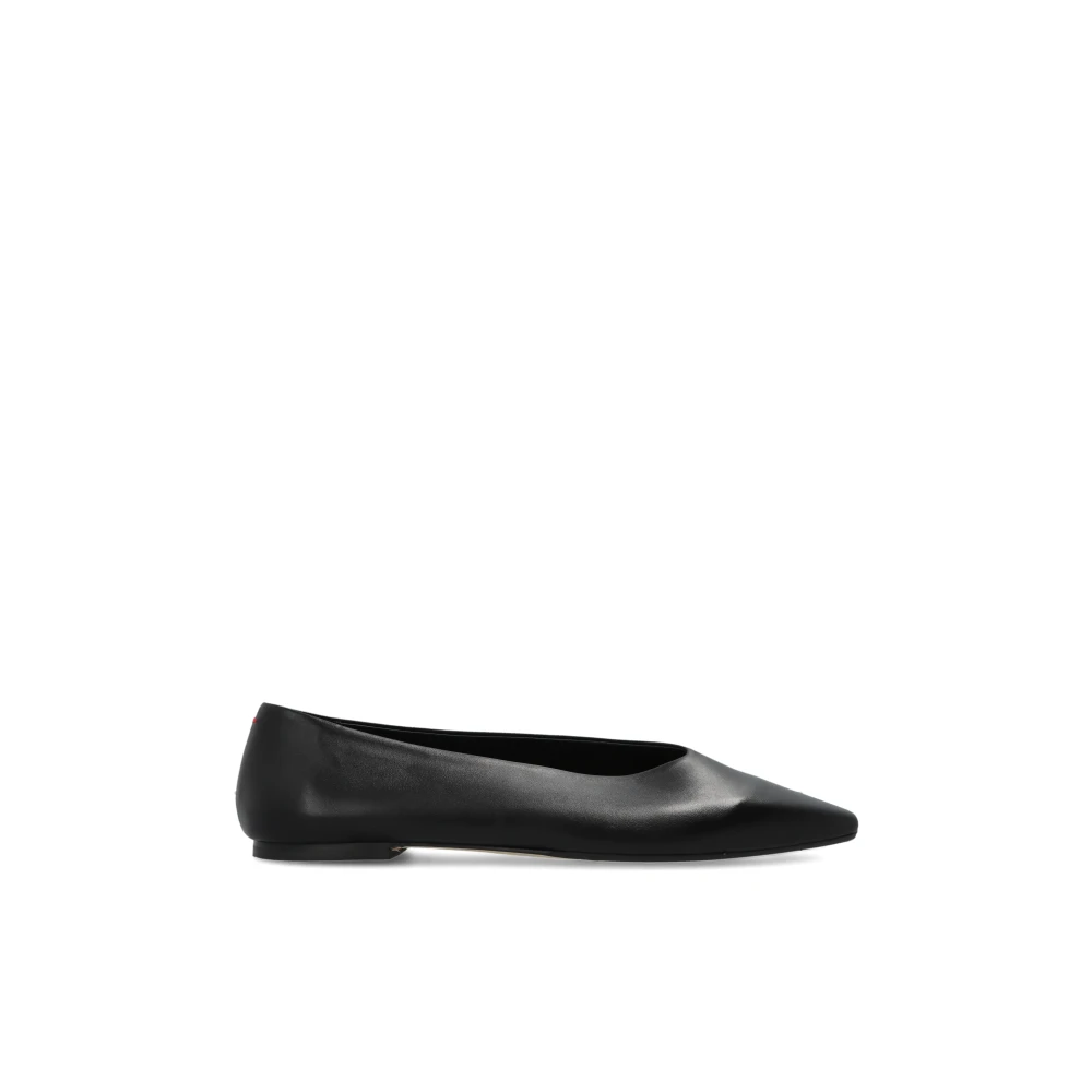 Aeyde Damen Schwarz Betty Ballerinas Mit Eckiger Spitze