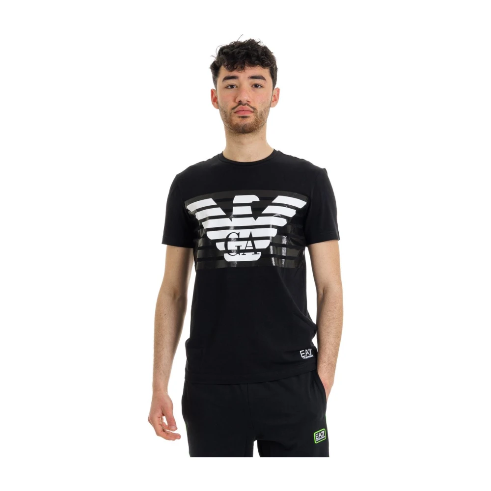 Emporio Armani Ea7 Uomo Nero Top, L, New,