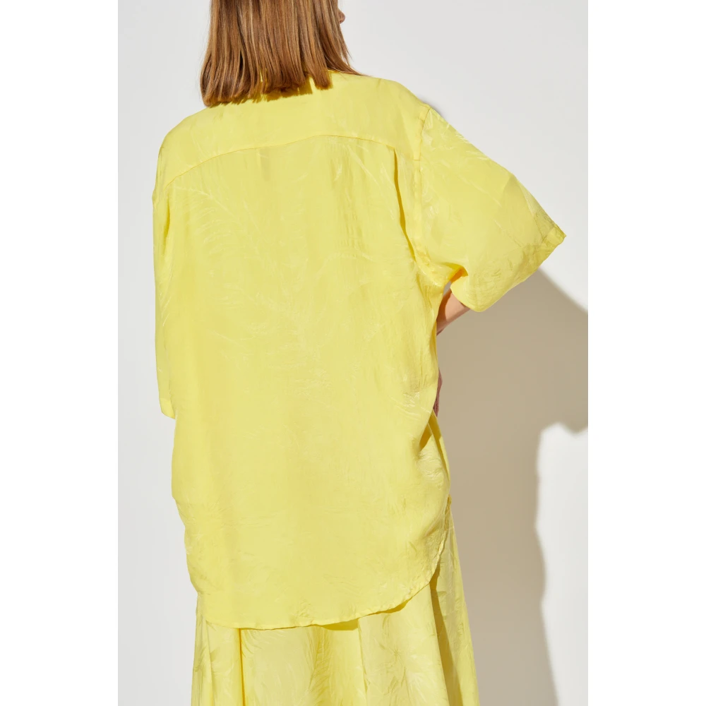 Balenciaga Overhemd met een zak Yellow Dames