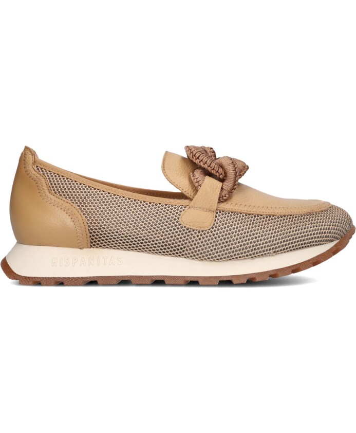 beige-mesh-slip-ons-met-camelkleurig-leer