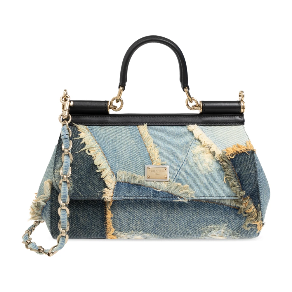 Dolce & Gabbana Donna Blu - Borsa A Tracolla Sicily Medium - Bags - One Size