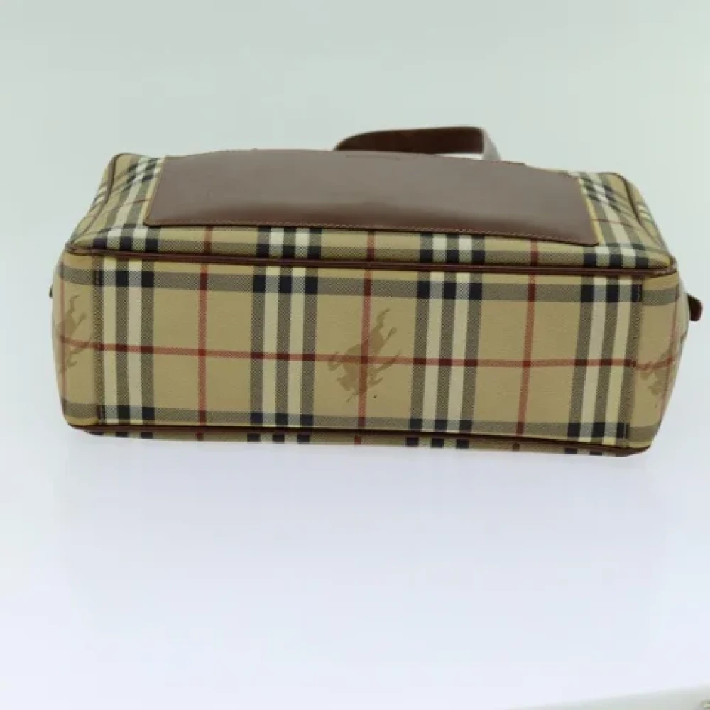 Burberry Vintage Pre-owned Canvas shoulder-bags Beige Dames