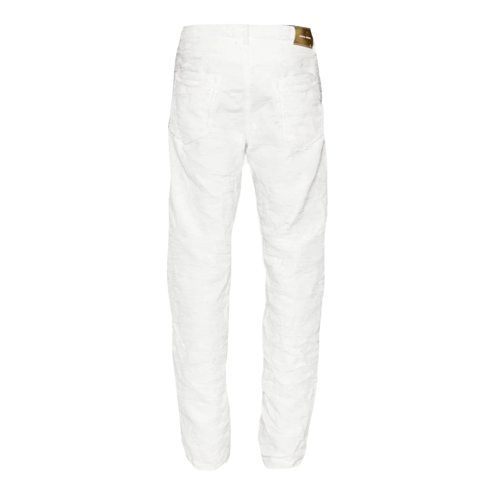 Purple Brand Klassieke witte katoenen jeans White Heren