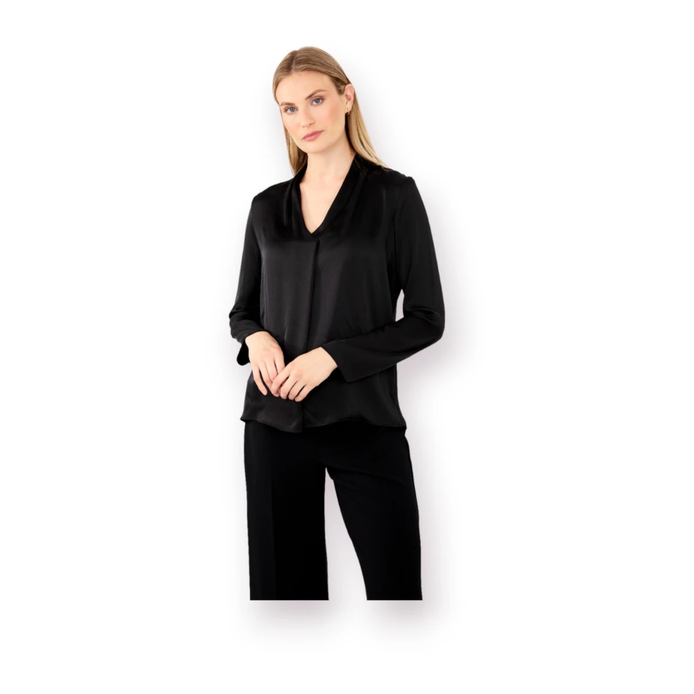 Joseph Ribkoff Polyester Blouse met Moderne Stijl Black Dames
