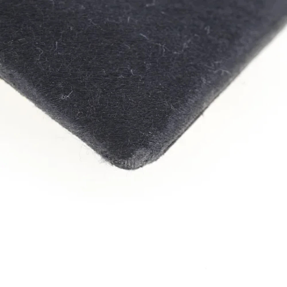 Chanel Vintage Pre-owned Canvas hair-accessories Black Dames