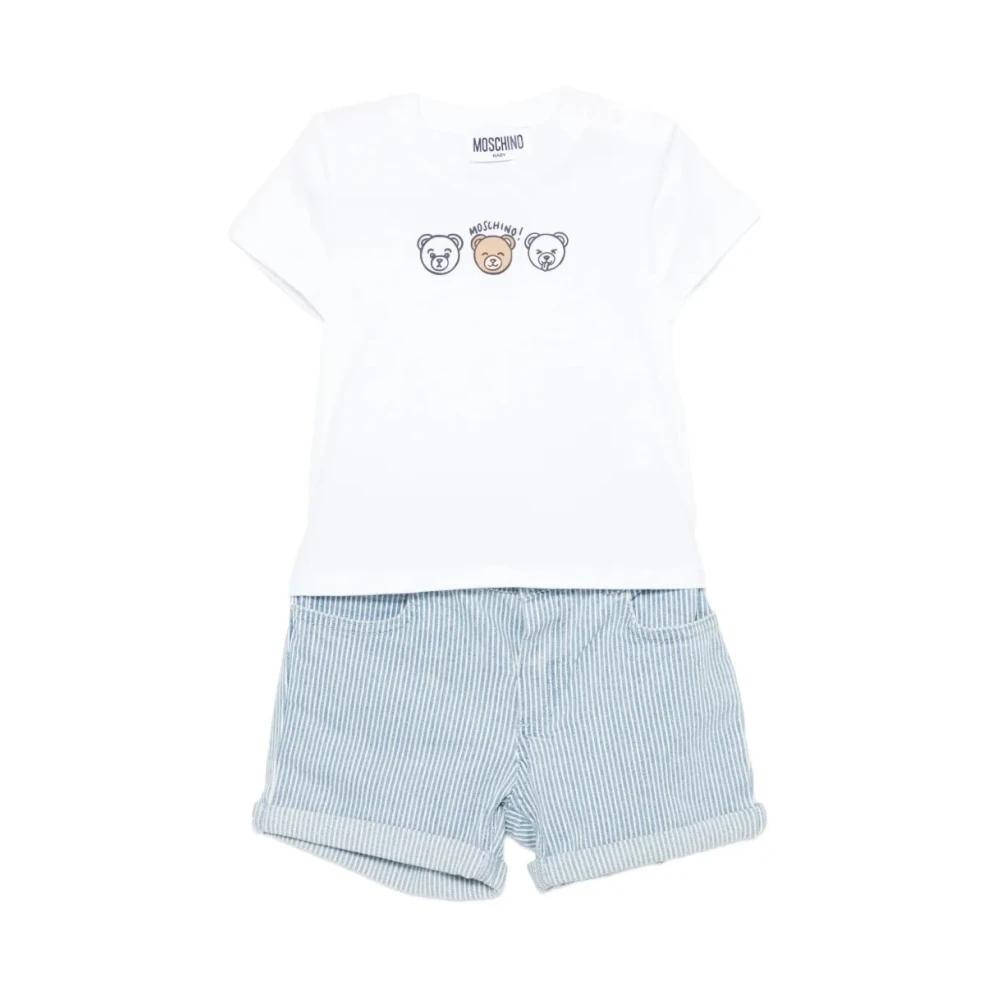 Moschino Unisex Kids Multicolor Camicetta Short - Kids Sets - 9 M - Kids
