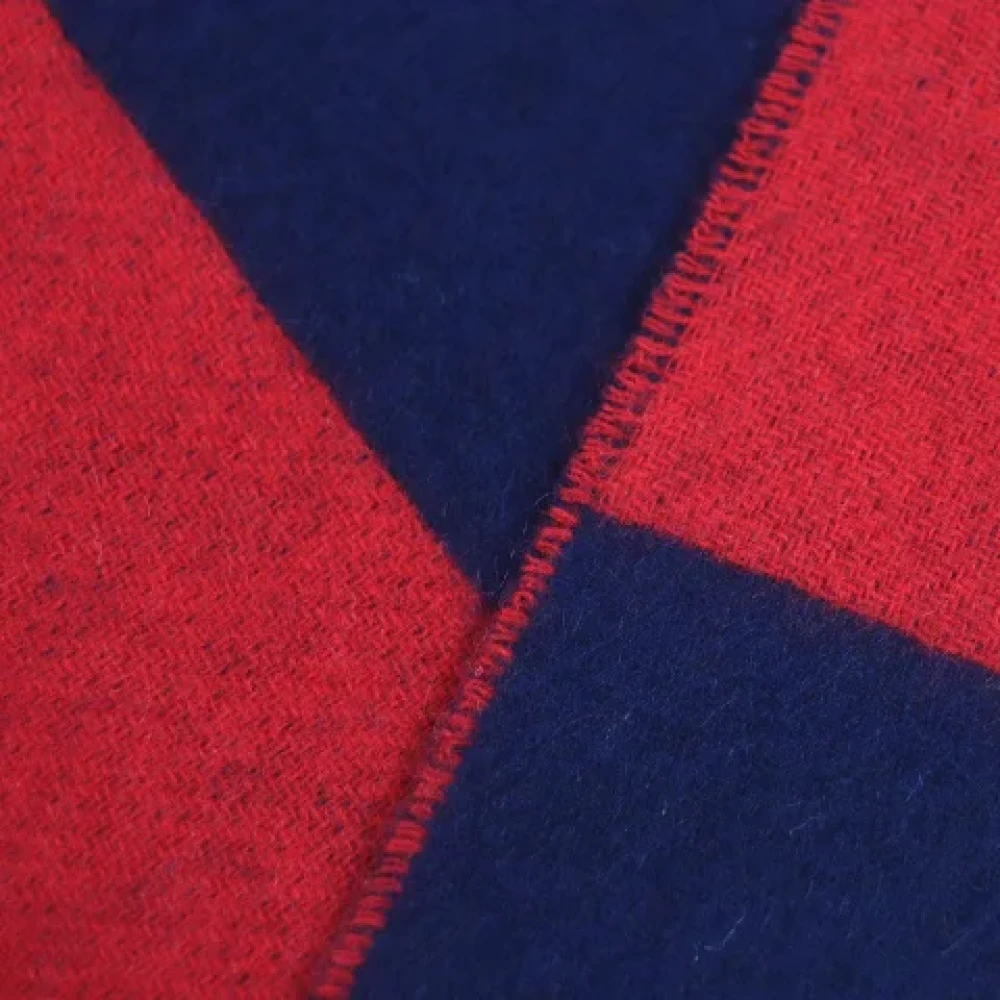 Hermès Vintage Pre-owned Fabric scarves Blue Heren