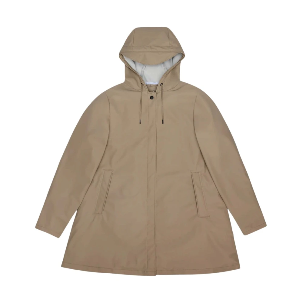 Rains Damen Beige A-Line W Jacket | Rainwear | | S - Bild 2