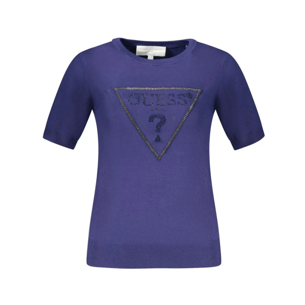 Guess , Damen, Strickwaren, Blau, Xs 